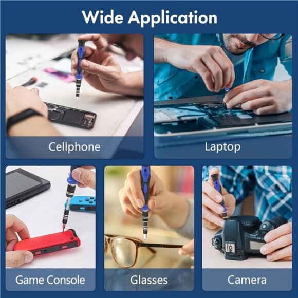 Precision Screwdriver Kit, Electronics Repair Tool Kit, Magnetic Driver Kit - Picture 6 of 7